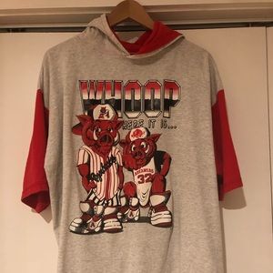 Vintage University of Arkansas hooded tee